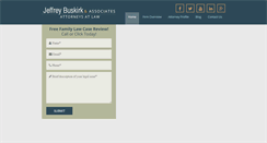 Desktop Screenshot of jeffbuskirklaw.com